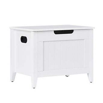 24'' Wooden Flip-Top Storage Bench with Padded Seat