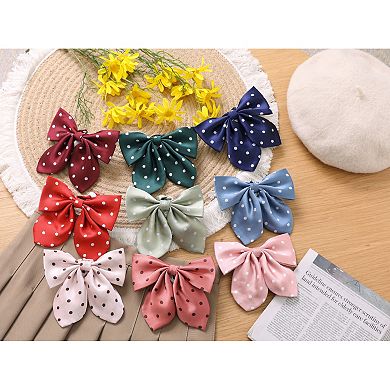 Women's Polka Dots Bow Ties Cute Pre-tied Ribbon Adjustable Straps Bowties for Uniform