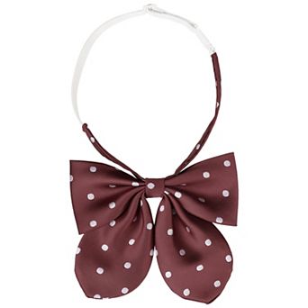 Women's Polka Dots Bow Ties Cute Pre-tied Ribbon Adjustable Straps Bowties for Uniform