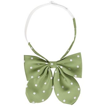 Women's Polka Dots Bow Ties Cute Pre-tied Ribbon Adjustable Straps Bowties for Uniform