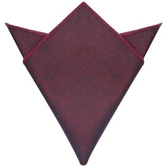 Men's Pocket Square Solid Color Herringbone Textured Handkerchief with Trim for Suits Formal