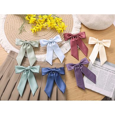 Women's Bow Ties Solid Color Western Ribbon Pre-Tied Bowties for School Uniform