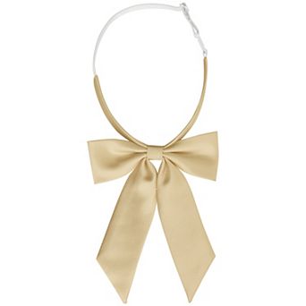 Women's Bow Ties Solid Color Western Ribbon Pre-Tied Bowties for School Uniform
