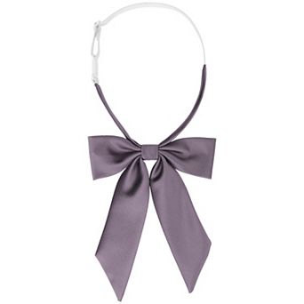 Women's Bow Ties Solid Color Western Ribbon Pre-Tied Bowties for School Uniform