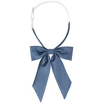 Women's Bow Ties Solid Color Western Ribbon Pre-Tied Bowties for School Uniform