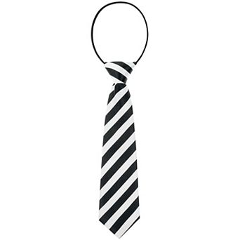 Pre-tied Necktie Colorful Cute Pattern Elastic Neck Extra Short Ties for Youth School Uniforms