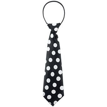 Pre-tied Necktie Colorful Cute Pattern Elastic Neck Extra Short Ties for Youth School Uniforms