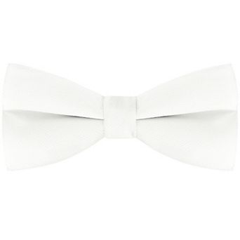 Men's Cotton Bowties Solid Color Textured Pre-tied Bow Ties for Family Party