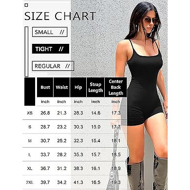 Ekouaer Workout Romper Yoga One Piece Athletic Rompers