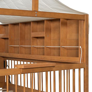 Merax Full Size House Bed with 2 Large Drawers