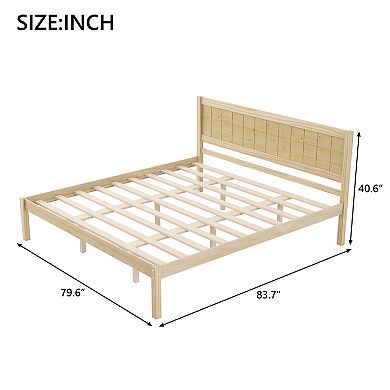 Merax Platform Bed Frame with Headboard