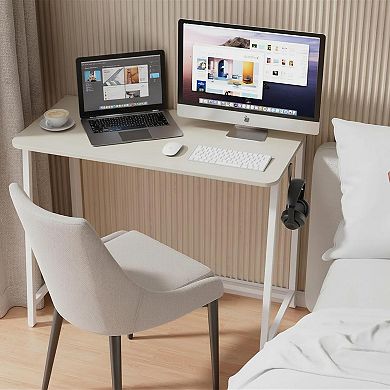 KAUFLY Folding Computer Desk 31.5" Portable Space-Saving Workstation for Home Office