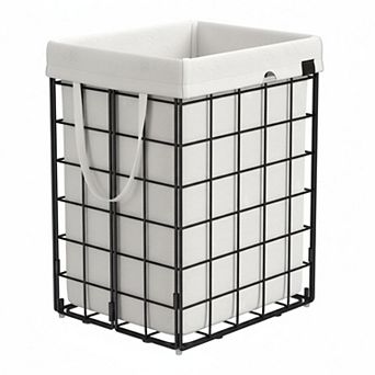 KAUFLY Collapsible Laundry Hamper with Washable Liner & Metal Frame-238 Gal/44lb Capacity