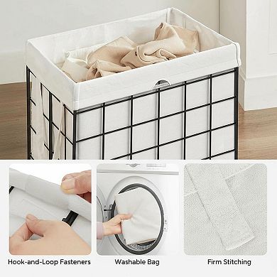 KAUFLY Collapsible Laundry Hamper with Washable Liner & Metal Frame-238 Gal/44lb Capacity
