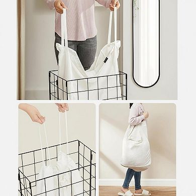 KAUFLY Collapsible Laundry Hamper with Washable Liner & Metal Frame-238 Gal/44lb Capacity