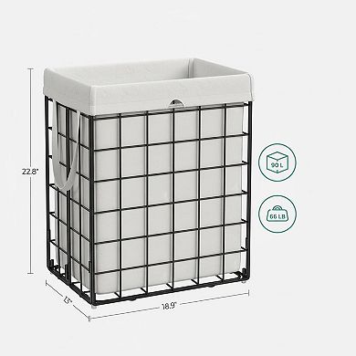 KAUFLY Collapsible Laundry Hamper with Washable Liner & Metal Frame-238 Gal/44lb Capacity