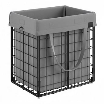 KAUFLY Collapsible Laundry Hamper with Washable Liner & Metal Frame-238 Gal/44lb Capacity