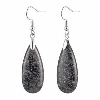 KAUFLY Teardrop Jasper Stone Dangle Earrings for Women Gift Box Included