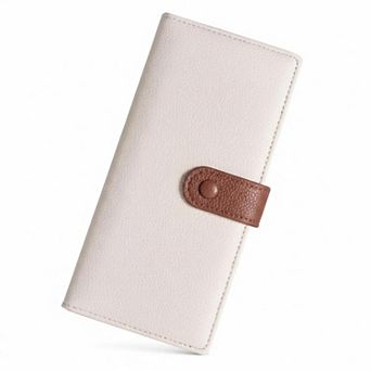 ZUQIETA Slim RFID Bifold Wallet ID Window, Zip Pocket, Card Slots for Women