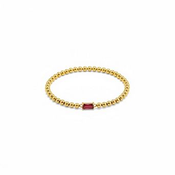 KAUFLY Stretch Beaded Birthstone Bracelet - Dainty Friendship Gift for Teen & Women
