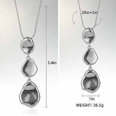 KAUFLY Long Pendant Necklaces For Women Multi-layer Y Necklace Set Statement Chic