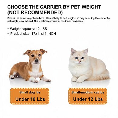 Petsfit Top Expandable Pet Carrier Airline Approved Soft Sided Small Cats Dogs Locking
