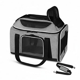 Petsfit Top Expandable Pet Carrier Airline Approved Soft Sided Small Cats Dogs Locking