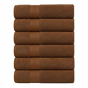 KAUFLY 6-Pack Cotton Bath Towels - Lightweight, Quick Dry & Absorbent Multi-Use Set