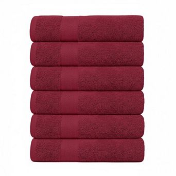 KAUFLY 6-Pack Cotton Bath Towels - Lightweight, Quick Dry & Absorbent Multi-Use Set
