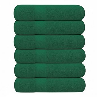 KAUFLY 6-Pack Cotton Bath Towels - Lightweight, Quick Dry & Absorbent Multi-Use Set