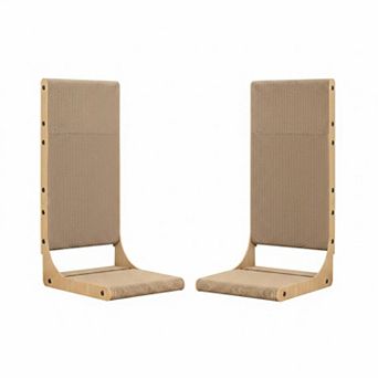 Nicate 2-pack L-shaped Vertical Cat Scratcher Cardboard Reversible Eco-friendly Furniture Protector