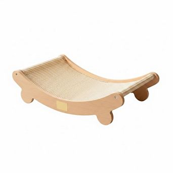 Nicate Sisal Cat Scratcher Bed Hammock Pad Wooden Furniture Two Functions Natural Durable