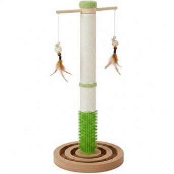 Nicate Cat Scratching Post Interactive Toys Sisal Brush Ball Track Indoor Cats Kittens