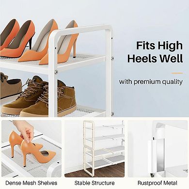 KAUFLY Expandable Shoe Rack, Stackable Heavy Duty for Closet/Entryway/Garage