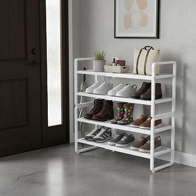 KAUFLY Expandable Shoe Rack, Stackable Heavy Duty for Closet/Entryway/Garage