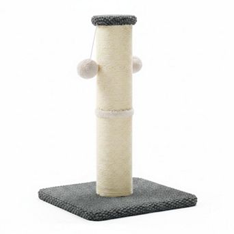 Nicate Tall Cat Sisal Scratcher with Hanging Balls Heavy Duty Sturdy Base Indoor Cats