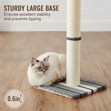 Nicate Heavy Duty Thick Sisal Rope Cat Scratching Post: Hanging Mice, Extra Tall