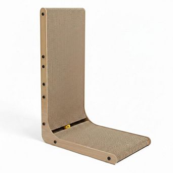 Nicate L Shaped Cat Scratcher 26.8 in Tall Sturdy Base for Kittens Adults
