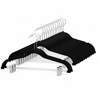 KAUFLY Ultra Thin Non Slip Skirt Hangers with Clips Space Saving Pants Jeans
