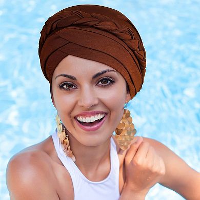 6 Pack Women's Polyester Turban Head Wraps Comfortable, Chic, One Size