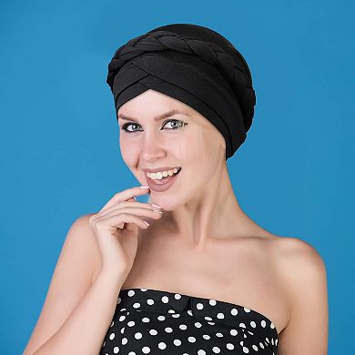 6 Pack Women's Polyester Turban Head Wraps Comfortable, Chic, One Size
