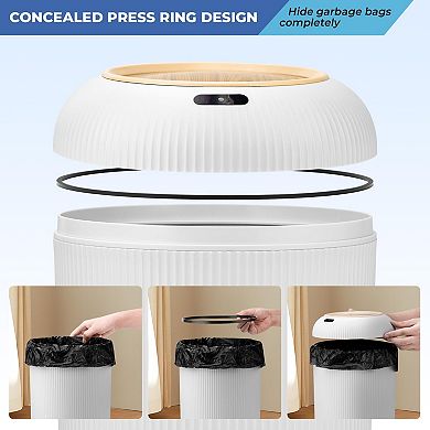 Motion Sensor Trash Can: Hands-Free, Hygienic, & Stylish for Kitchen, Bathroom, Office