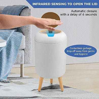 Motion Sensor Trash Can: Hands-Free, Hygienic, & Stylish for Kitchen, Bathroom, Office