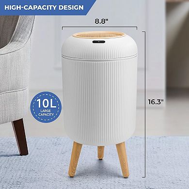 Motion Sensor Trash Can: Hands-Free, Hygienic, & Stylish for Kitchen, Bathroom, Office