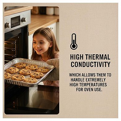 15 Pack Disposable Aluminum Foil Baking Sheets Nonstick Reusable