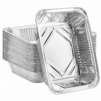30 Pack 9x13 Disposable Aluminum Foil Pans Heavy Duty For Cooking Baking Storage