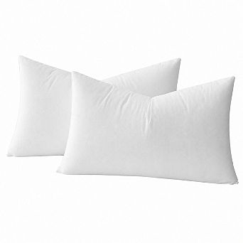 12x20 Pillow Inserts Set Of 2 Decorative Throw Fluffy Forms For Living Room Sofa Couch Bed