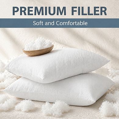 12x20 Pillow Inserts Set Of 2 Decorative Throw Fluffy Forms For Living Room Sofa Couch Bed