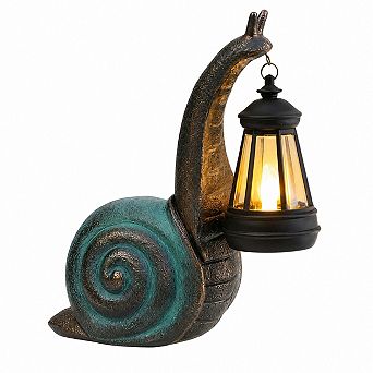 Solar Powered Snail Garden Decor Solar Lights Lawn Patio Ornament Mothers Day Gift