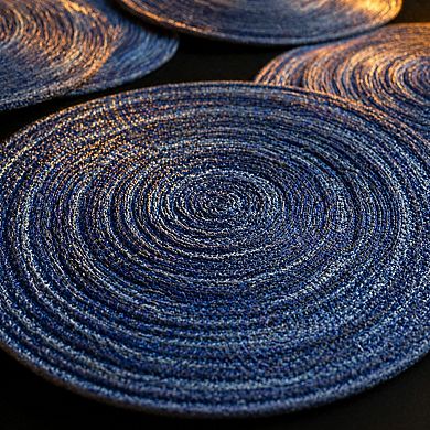 14 Inch Round Placemats Heat-resistant Stain Resistant Anti-skid Washable Polypropylene Table Mats